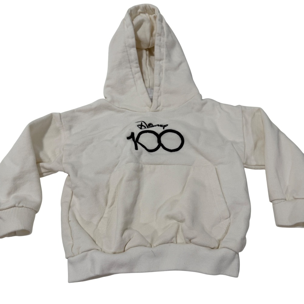 Zara Kids Disney 100 Years of Wonder‎ Hoodie Cream Multi Character 12-18 Months